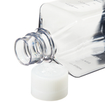 Nalgene&trade; Square PET Media Bottles with Closure: Sterile, Shrink-Wrapped Trays