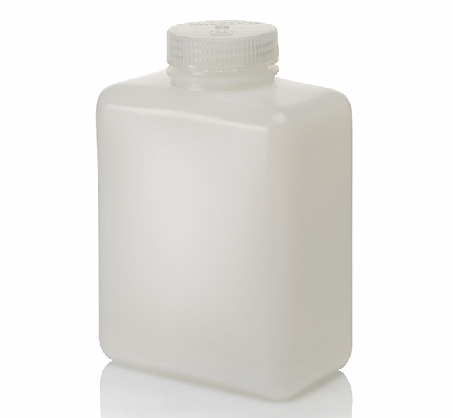 Nalgene&trade; Rectangular HDPE Bottles with Closure