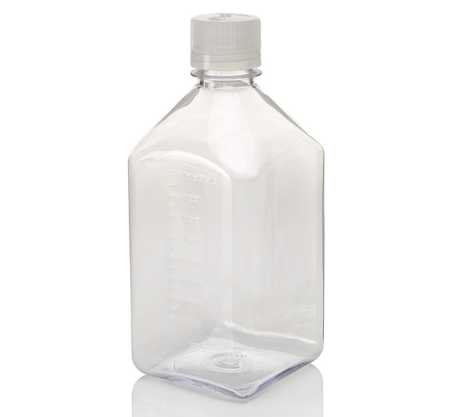 Nalgene&trade; Square Polycarbonate Bottles with Closure