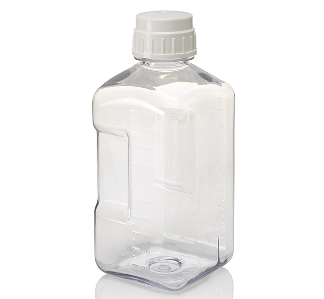 Nalgene&trade; Square Polycarbonate Bottles with Closure