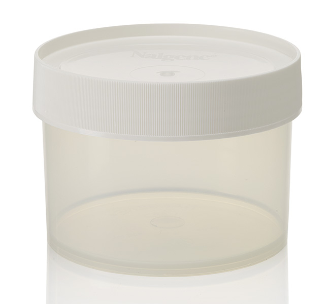 Nalgene&trade; Wide-Mouth Straight-Sided PPCO Jars with Closure